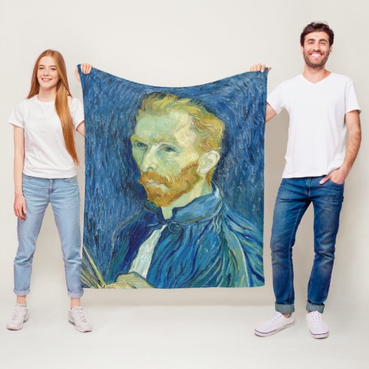 Zelfportret Vincent Van Gogh 1889 Fleece Deken (In situ)