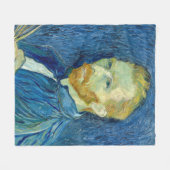 Zelfportret Vincent Van Gogh 1889 Fleece Deken (Voorkant (Horizontaal))