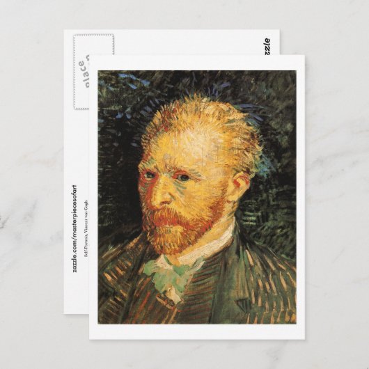 Zelfportret, Vincent van Gogh Fine Art Briefkaart (Voorkant / Achterkant)