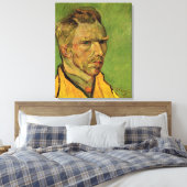 Zelfportret, Vincent van Gogh. Portretoliepijn Canvas Afdruk (Insitu (Slaapkamer))
