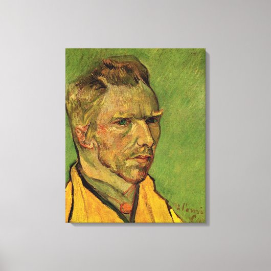 Zelfportret, Vincent van Gogh. Portretoliepijn Canvas Afdruk (Voorkant)