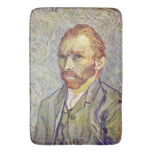 Zelfportret Vincent Willem van Gogh Badmat (Voorkant Verticaal)