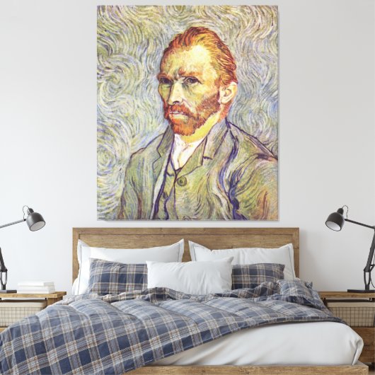 Zelfportret Vincent Willem van Gogh Canvas Afdruk (Insitu (Slaapkamer))