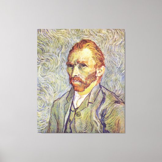 Zelfportret Vincent Willem van Gogh Canvas Afdruk (Voorkant)
