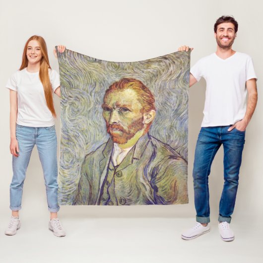 Zelfportret Vincent Willem van Gogh Fleece Deken (In situ)
