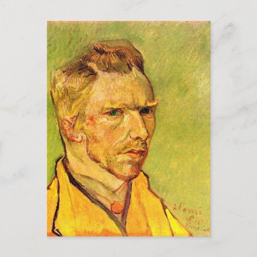 Zelfportret voor Friend Laval, Van Gogh Fine Art Briefkaart (Voorkant)