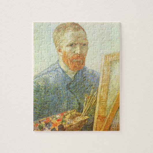 Zelfportret voor het ezel, Vincent van Gogh Legpuzzel (Verticaal)