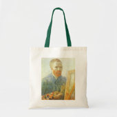 Zelfportret voor het ezel, Vincent van Gogh Tote Bag (Voorkant)