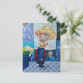 Zelfportretten van Van Gogh en Susan Payne-Trutna Briefkaart (Staand voorkant)