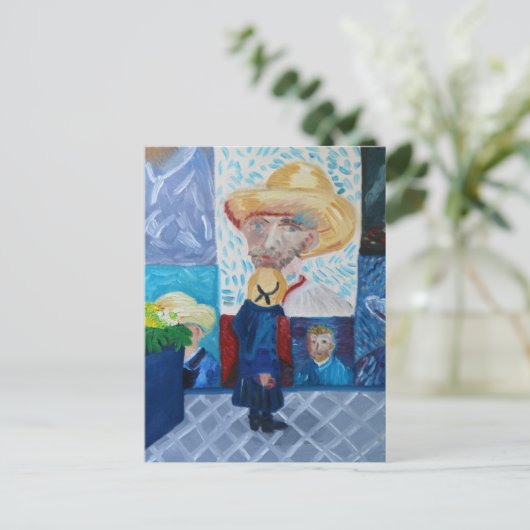 Zelfportretten van Van Gogh en Susan Payne-Trutna Briefkaart (Staand voorkant)
