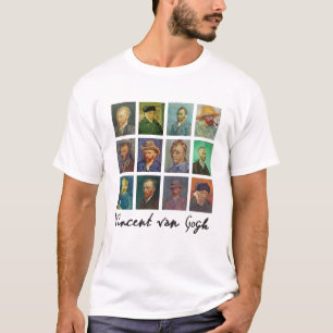 Zelfportretten van Vincent Van Gogh Art Painter gi T-shirt
