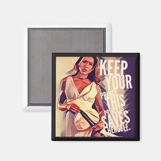 Zelfreddende prinses magneet (Voorkant / Achterkant)