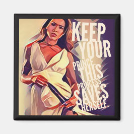 Zelfreddende prinses magneet