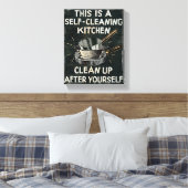 Zelfreinigende keuken canvas afdruk (Insitu (Slaapkamer))