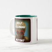 Zelfreinigingsmiddel Tweekleurige Koffiemok (Voorkant links)