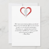 Zelfrespect aanmoedigen bedankkaart (Voorkant)