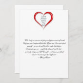 Zelfrespect aanmoedigen bedankkaart (Voorkant / Achterkant)