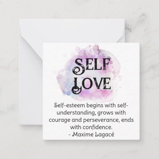 *~* Zelfrespect AP62 Maxime Lagacé Flat Note Kaart Notitiekaartje (Voorkant)