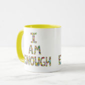 Zelfrespect inspirerend bloemenMok Mok (Voorkant links)