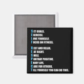 ZELFRESPECT - MOTIVATIE MAGNEET (Voorkant / Achterkant)