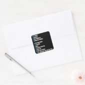 ZELFRESPECT - MOTIVATIE VIERKANTE STICKER (Envelop)