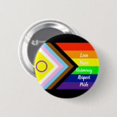 Zelfrespect Ronde Button 5,7 Cm (Voorkant /achterkant)