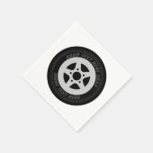 Zelfrijdend autowiel auto-racethema voor zwarte au servet (Hoek)