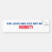 Zelfrijdende auto bumpersticker (Voorkant)