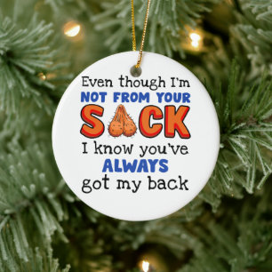 Zelfs al ben ik niet van je zak, ik weet dat je keramisch ornament