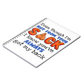 Zelfs al ben ik niet van je zak, ik weet dat je notitieboek (Linkerzijde)