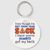 Zelfs al ben ik niet van je zak, ik weet dat je sleutelhanger (Voorkant)