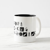 Zelfs ALIENS hebben een drink nodig. Tweekleurige Koffiemok (Voorkant rechts)