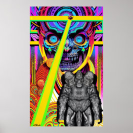 Zelfs als het gezicht van de dood zich niet kan ve poster