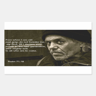 Zelfs als ik oud ben, vergeet me niet te tikken rechthoekige sticker