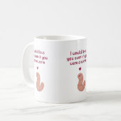 Zelfs Als Je Een Worm Valentijnsmok Koffiemok (Voorkant links)