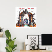 Zelfs de dood zal ons niet schelen Zombie bruiloft Poster (Thuiskantoor)