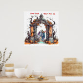 Zelfs de dood zal ons niet schelen Zombie bruiloft Poster (Keuken)