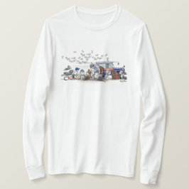 Zelfs de honden en katten houden van hun postbode! t-shirt