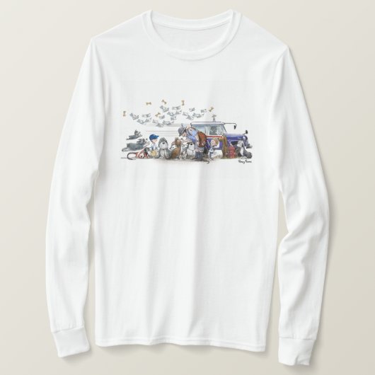 Zelfs de honden en katten houden van hun postbode! t-shirt (Design voorkant)