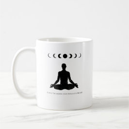 Zelfs de maan gaat door fasen koffiemok