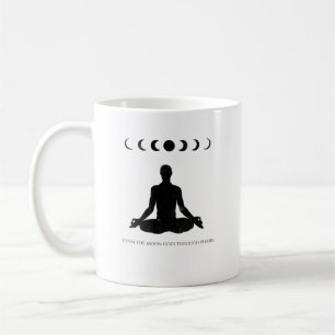 Zelfs de maan gaat door fasen koffiemok