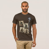 "Zelfs de poten van een kat" Japanse kattenkunst T-shirt (Voorkant volledig)