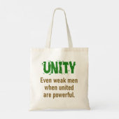 Zelfs de Zwakke Mannen wanneer verenigd - het Cita Tote Bag (Achterkant)