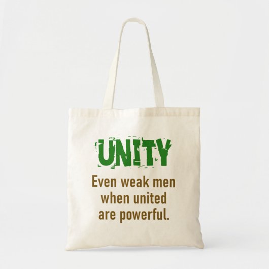 Zelfs de Zwakke Mannen wanneer verenigd - het Cita Tote Bag (Voorkant)