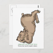 "Zelfs een beer kan leren dansen" Briefkaart (Voorkant / Achterkant)