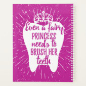Zelfs een fairy prinses moet haar tanden poetsen planner (Achterkant)