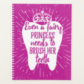 Zelfs een fairy prinses moet haar tanden poetsen planner (Voorkant)