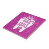 Zelfs een fairy prinses moet haar tanden poetsen tegeltje (Zijkant)