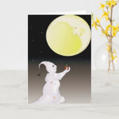 Zelfs een geest heeft vrienden nodig Halloween Kaa Kaart (Gele Bloem)