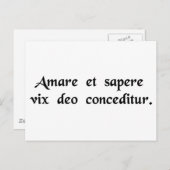 Zelfs een god vindt het moeilijk om lief te hebben briefkaart (Voorkant / Achterkant)